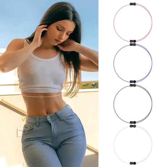 Fashion Accessory 4 stuks Crop Band Verstelbare Crop Top Tuck Bands DIY Elastische Tuck Band voor het instoppen van truien, T-shirts en kleding M