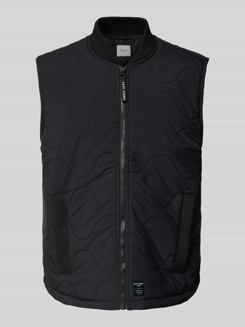 Pepe Jeans Bodywarmer met opstaande kraag, model 'MANU'