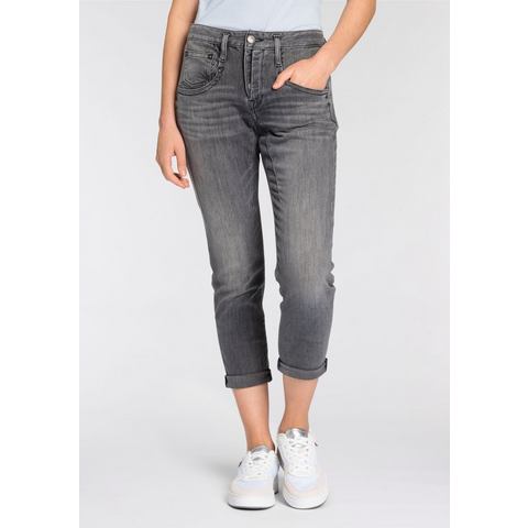 Herrlicher 5-pocket jeans Shyra Cropped Denim Black Light