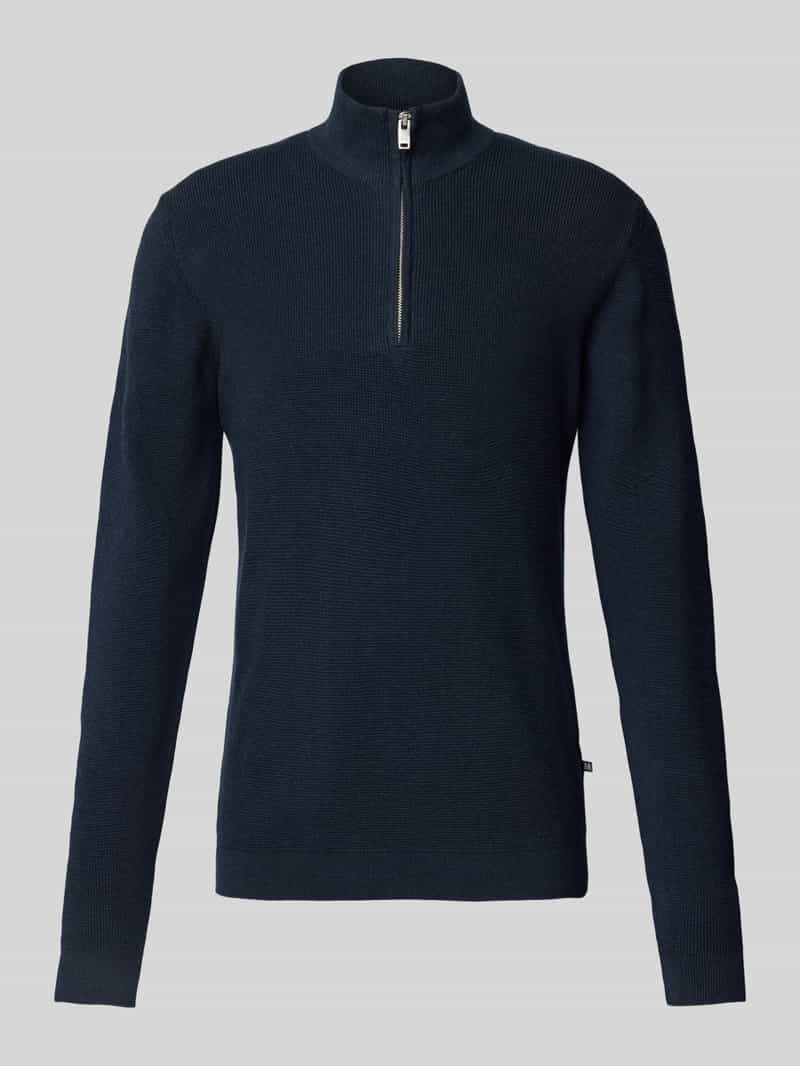 Matinique Gebreide pullover met opstaande kraag, model 'lagoon'