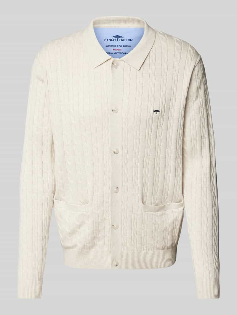 FYNCH-HATTON Cardigan met kabelpatroon