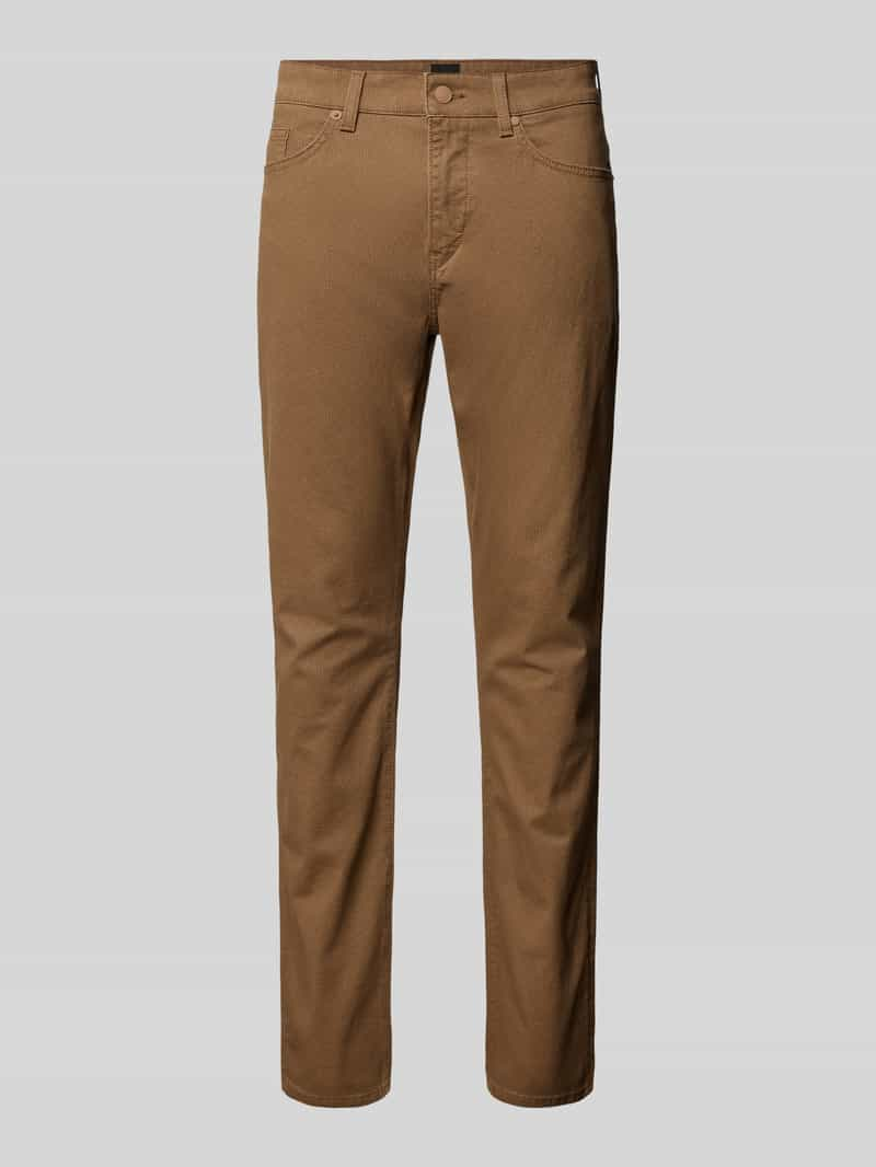 Boss Slim fit chino met structuurmotief, model 'DELAWARE'