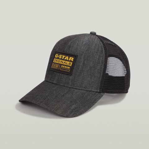 G-Star RAW Baseball pet Denim Embro Baseball Trucker Cap