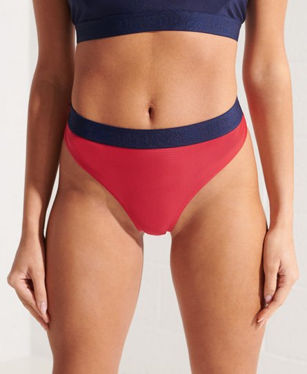 Superdry Female Sport Bikinibroekje Rood