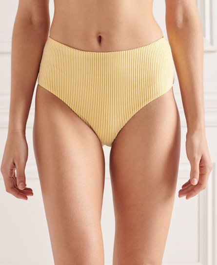 Superdry Female Bikinibroekje met Hoge Taille Geel