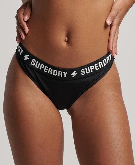 Superdry Female Gerecycled Elastisch Bikinibroekje Zwart