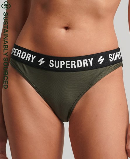 Superdry Female Gerecycled Elastisch Bikinibroekje Groen