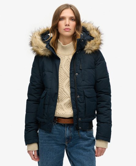 Superdry Female Everest Bomberjack Blauw