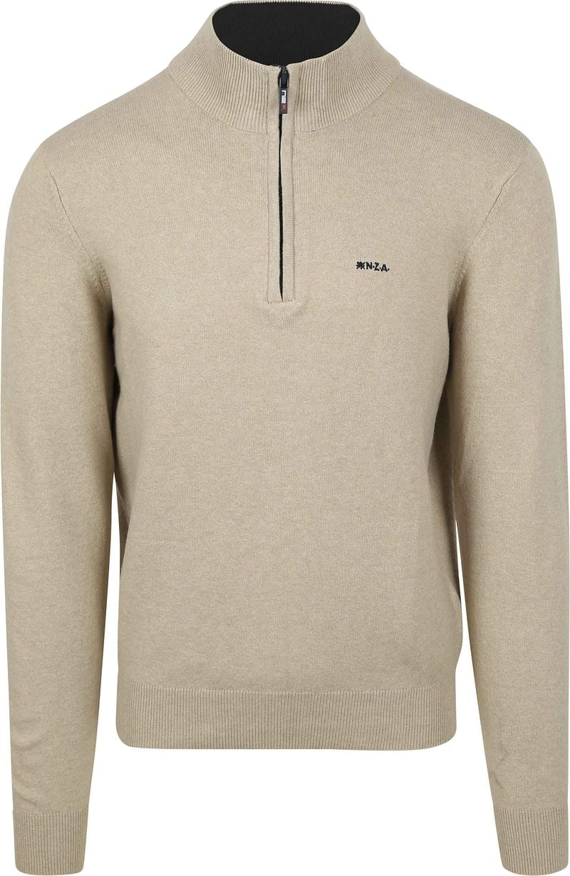 New zealand auckland NZA Half Zip Pullover Christopher Melange Sand