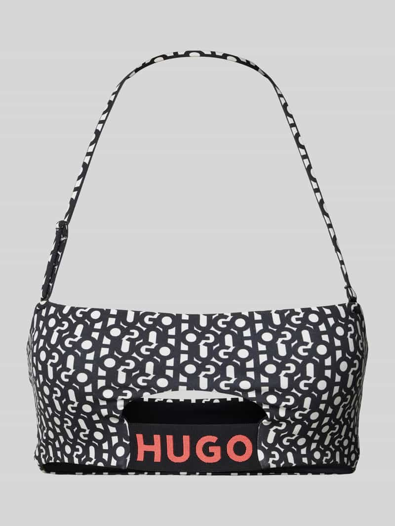 HUGO Bikinitop met labelprint