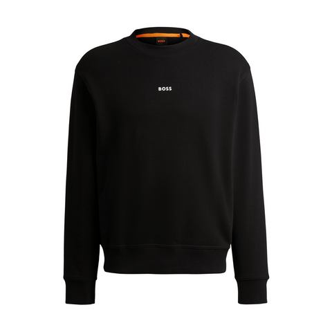 Boss Orange Sweatshirt WeSmallcrew met logo op borsthoogte