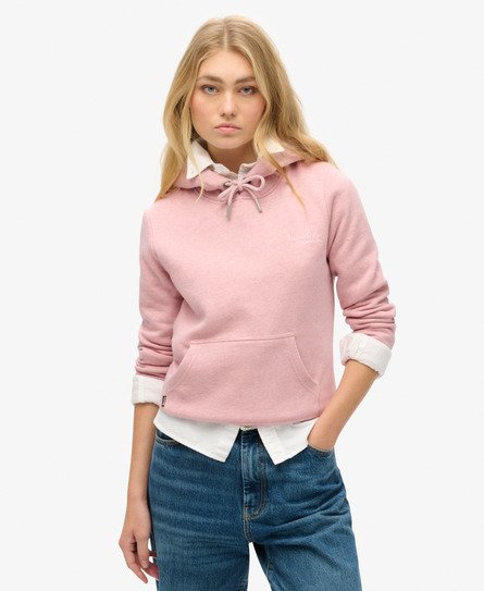 Superdry Vrouwen Essential Logo Hoodie Roze