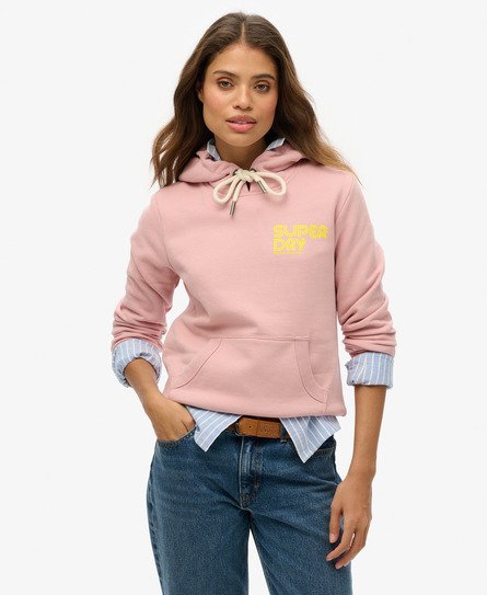 Superdry Vrouwen Neon Hoodie Roze