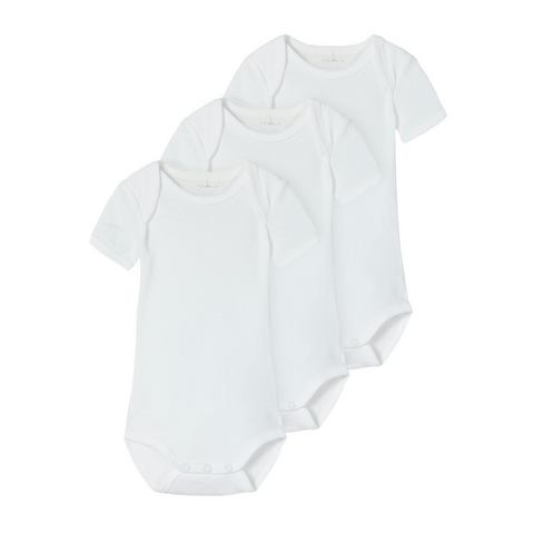 Name It Body NBNBODY 3P SS SOLID WHITE 4 NOOS (set, 3-delig)