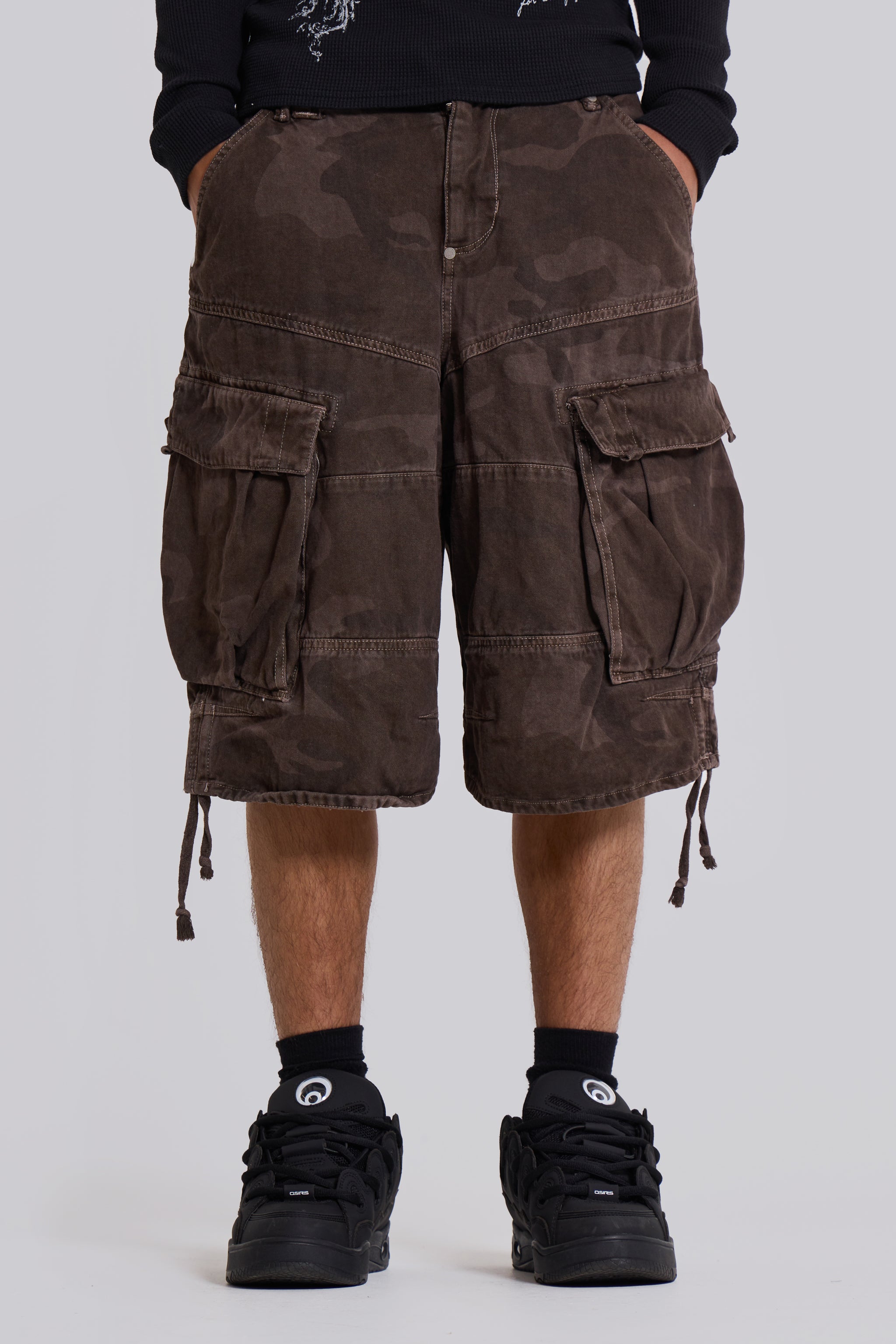 Jaded Man Cadet Brown Camo Shorts