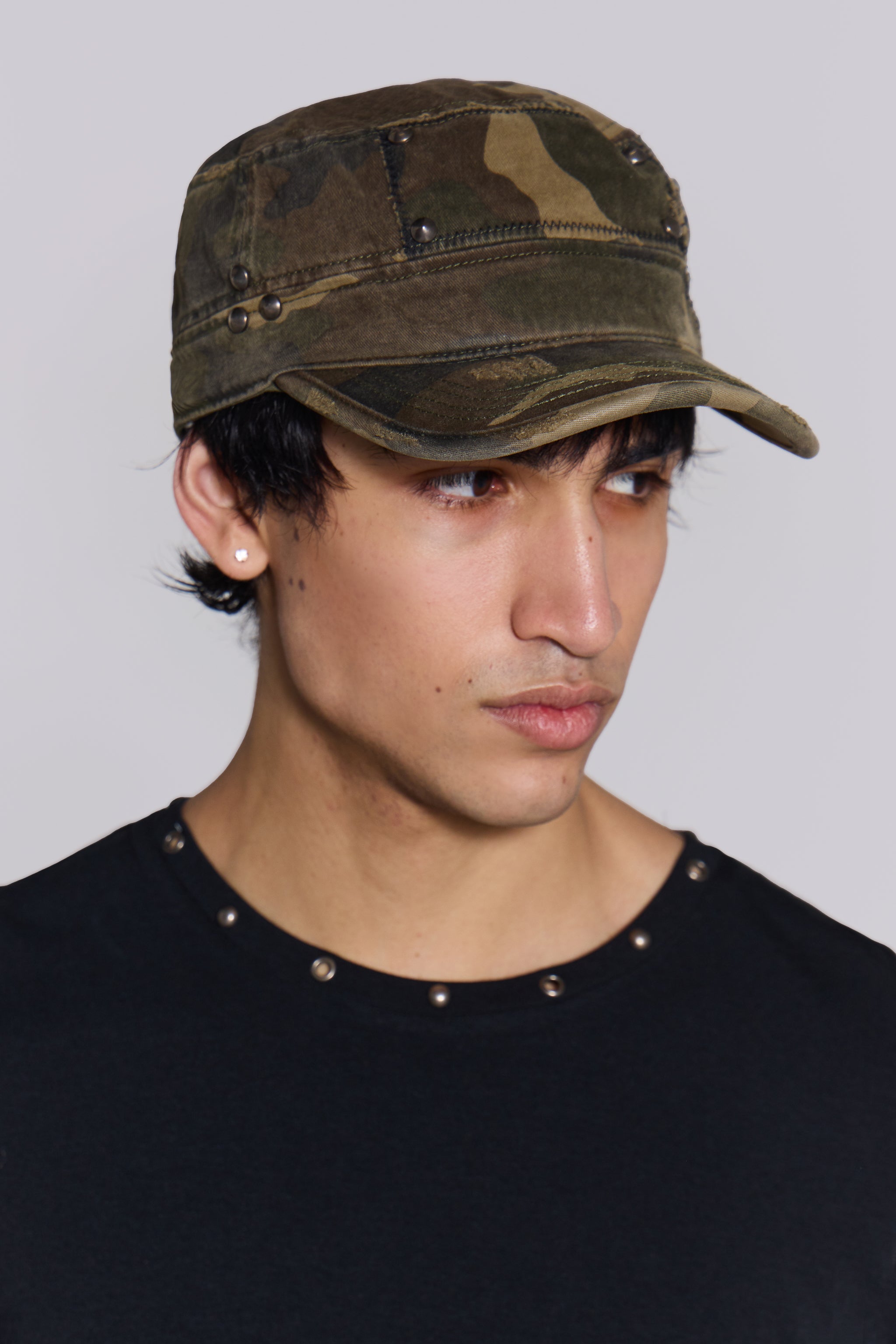 Jaded Man Camo Baker Boy Hat