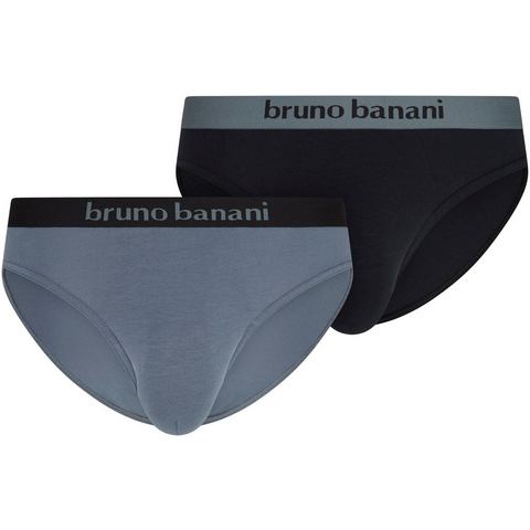 Bruno Banani Slip Flowing met logoband (2 stuks, Set van 2)