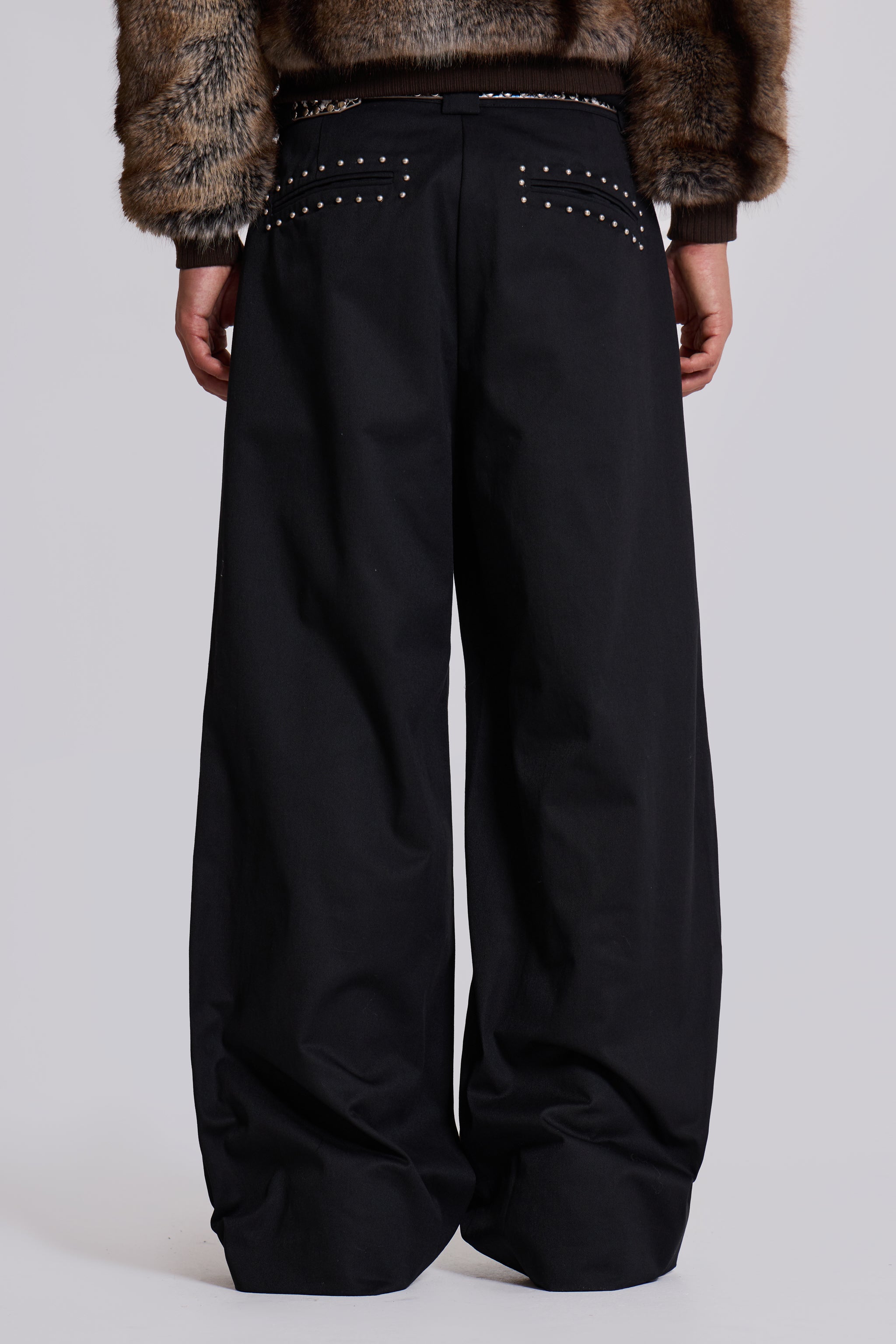 Jaded Man Studded Black Goliath Suit Pants