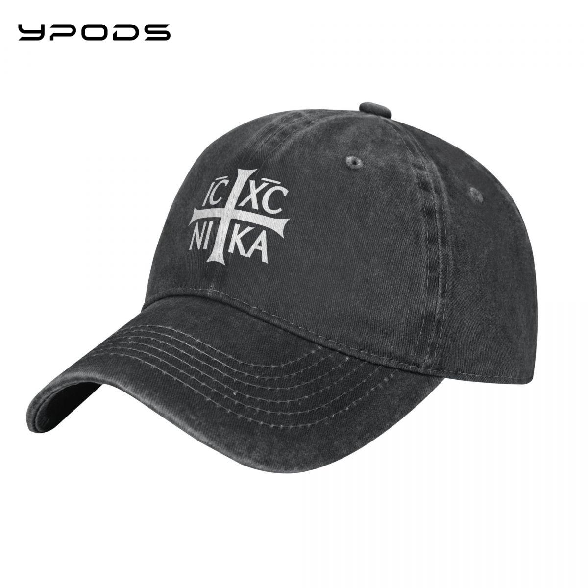 91420583MAC2W16L8R Ic XC Nika Orthodoxe symbool print honkbal katoenen pet unisex dames ontwerp hoed trucker snapback papa hoeden pet Adjustable