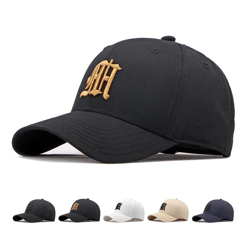 ONIHUA Katoenen Baseball Cap Mannen Casual Zonnescherm Hoed Geborduurd Paar Cap Golfvissen Hoeden Snapback Hoed Paardenstaart Panama Cap Vizier Hoeden 54-59cm kaki