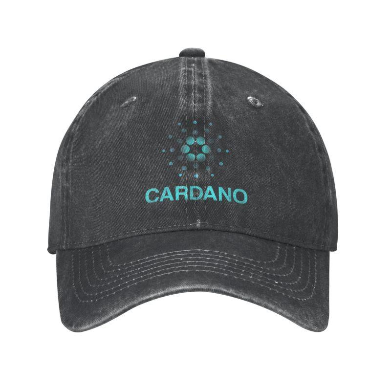 91510107MAC34WEG02 Punk Katoen Cardano Ada Logo Cryptos Baseball Cap Wounisex unisex Ademend Bitcoin Crypto Coin Cryptocurrency Trader Dad Hat Sport Adult Baseball Cap