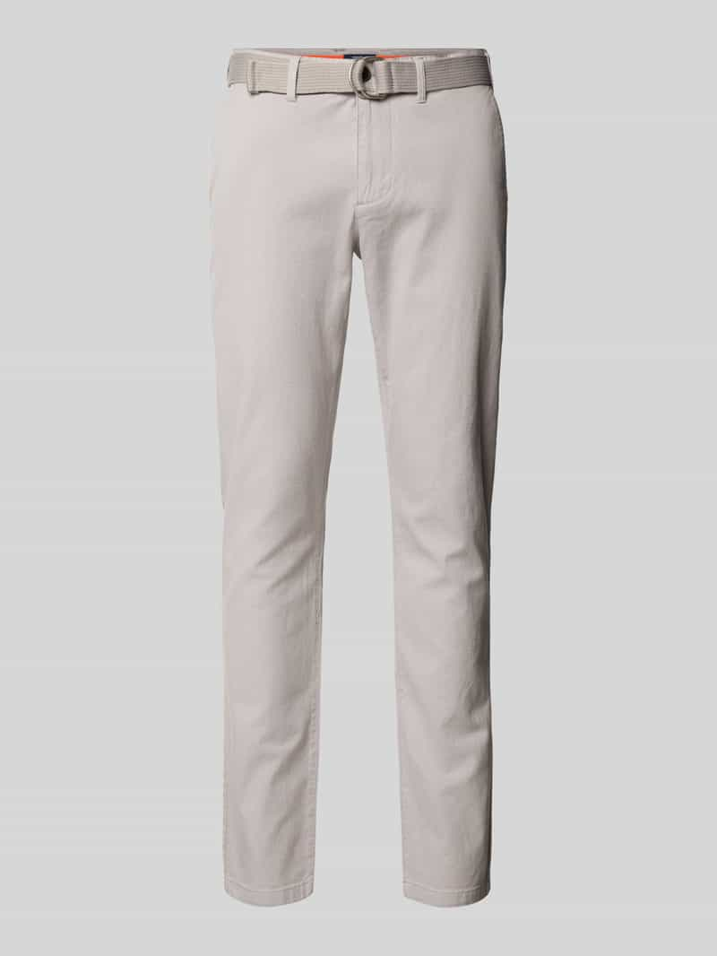 MCNEAL Slim fit chino met structuurmotief