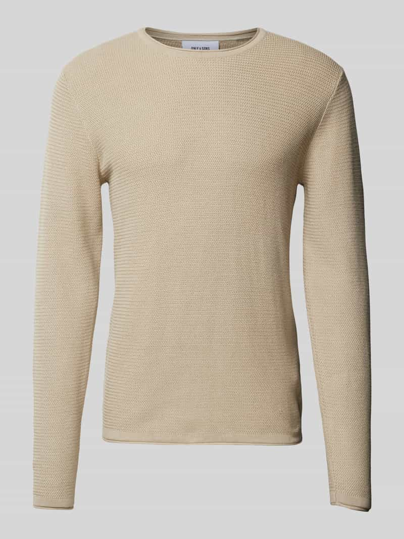 Only & Sons Gebreide pullover met ronde hals, model 'ERIC'