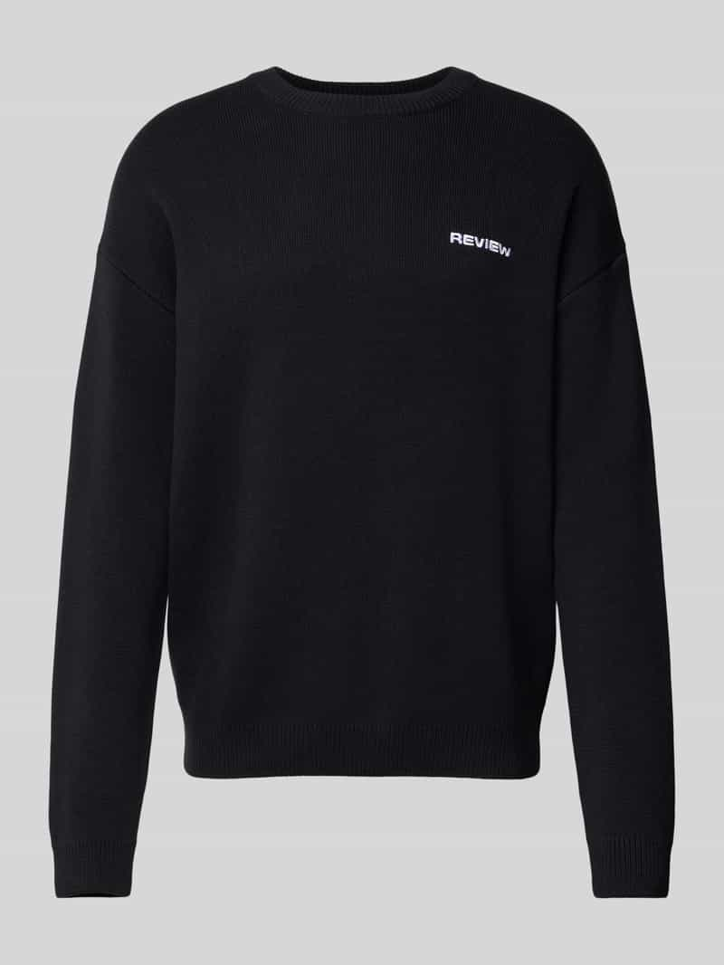 REVIEW Gebreide pullover met ribboorden