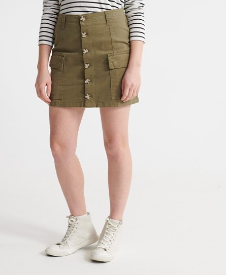 Superdry Female Alchemy Cargo Minirok Groen