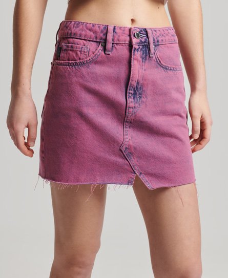 Superdry Female Vintage Denim Minirok Roze