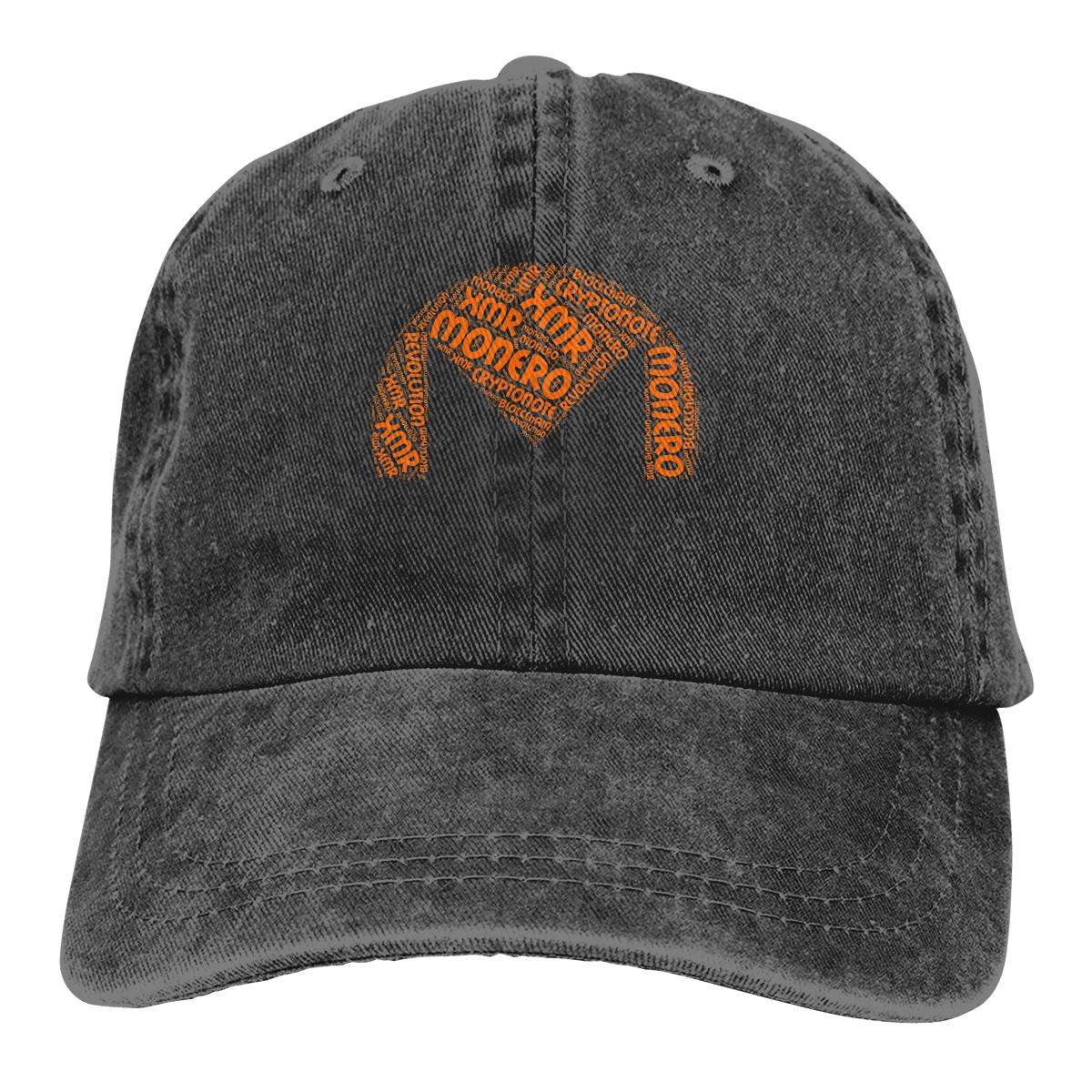 91421224MABNCF2A91 Pure kleur papa hoeden Monero XMR revolutie blokketen dameshoed zonneklep baseball caps Bitcoin Cryptocurrency Meme pet One Size