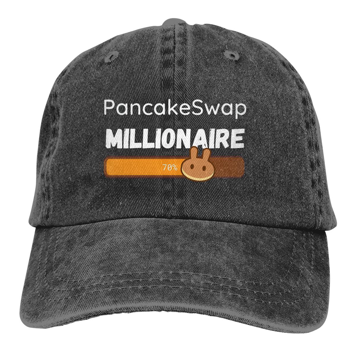 91421224MABNCF2A91 Gewassen Unisex's Baseball Cap Millionaire Trucker Snapback Caps Papa Hoed PancakeSwap Cake Crypto Miners Golf Hoeden One Size