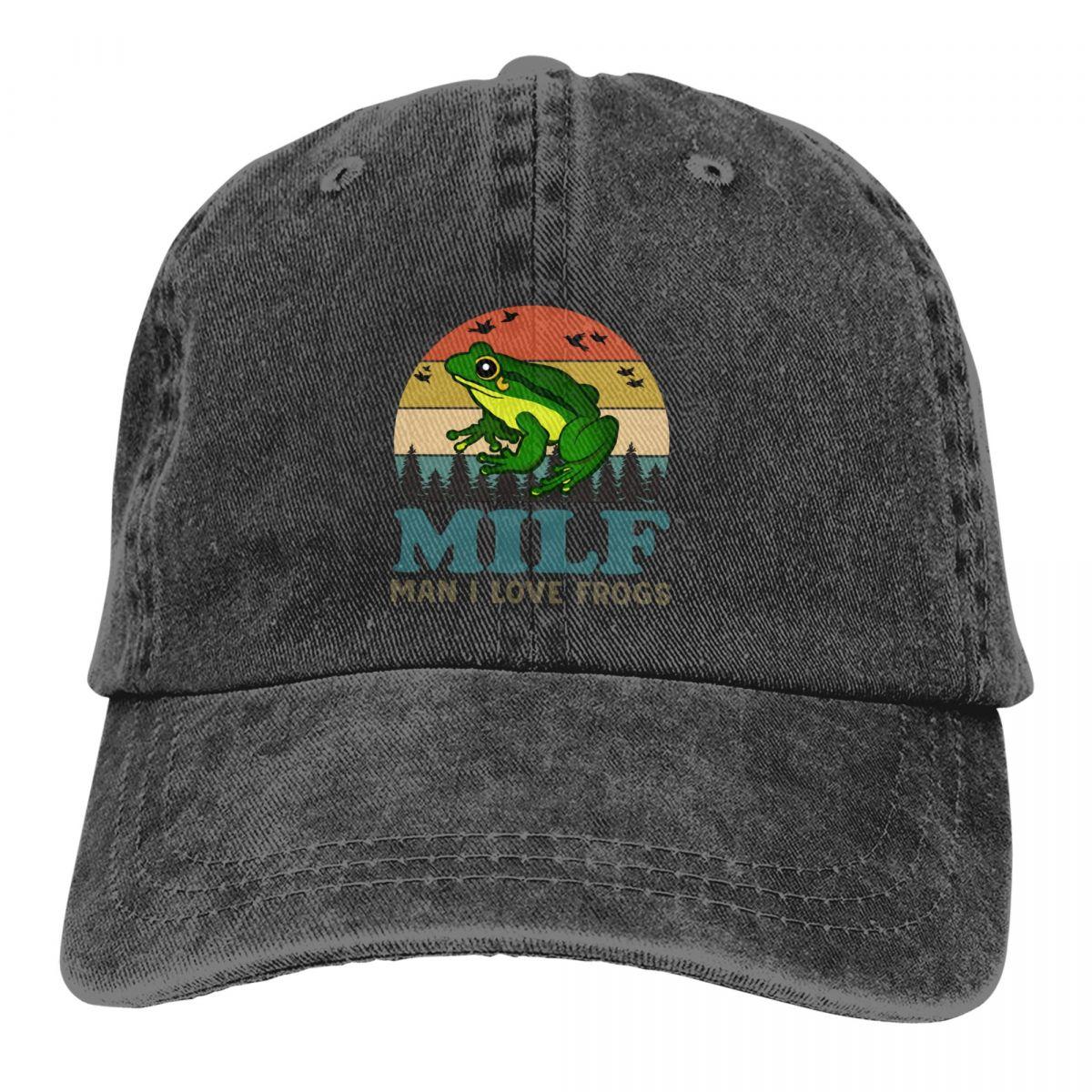 91421224MABNCF2A91 MILF Man I Love Frogs Baseball Cap Unisex Hoeden Dames Vizierbescherming Snapback Caps One Size