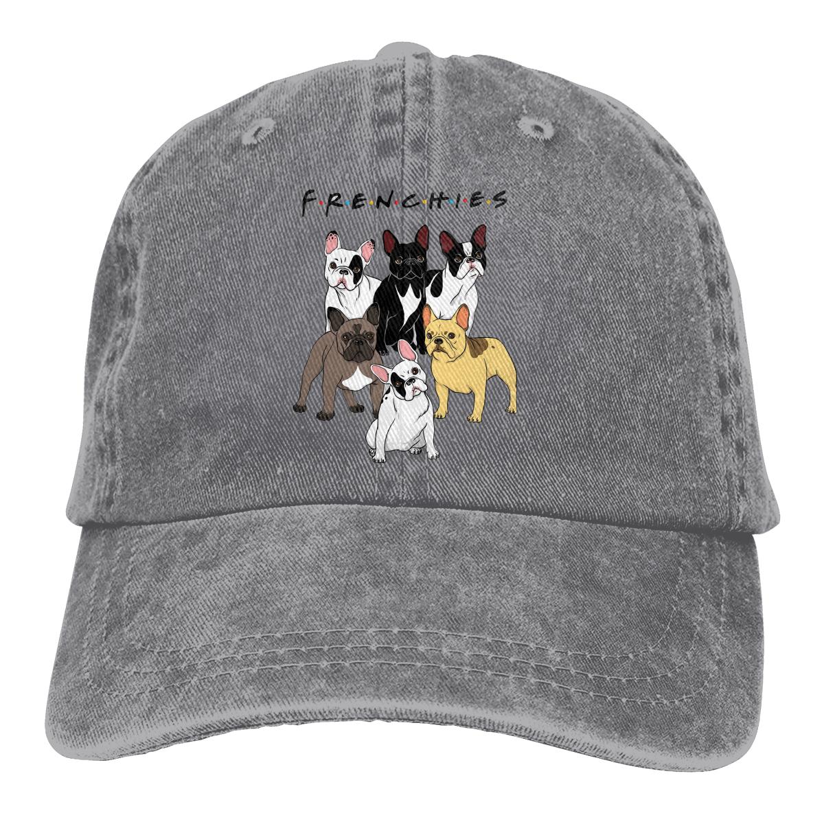 91421224MABNCF2A91 FRENCHIES Baseball Caps Pet Franse Bulldog Pet Dog Lover Zonnescherm Hoeden voor Unisex One Size