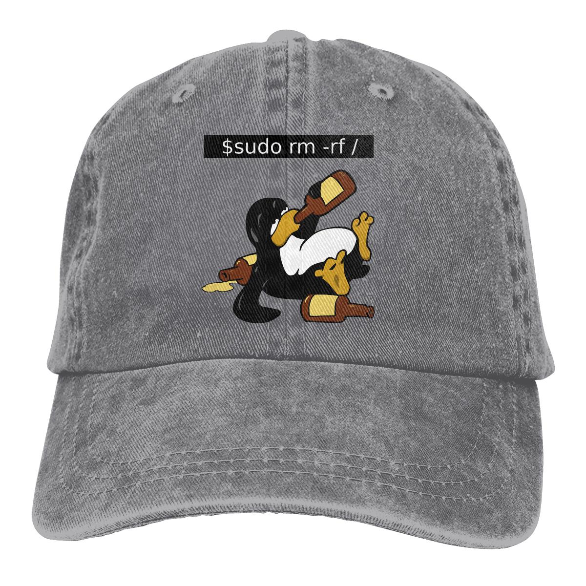 91421224MABNCF2A91 Command Baseball Caps Pet Linux Besturingssysteem Tux Penguin Zonnescherm Hoeden voor Unisex One Size