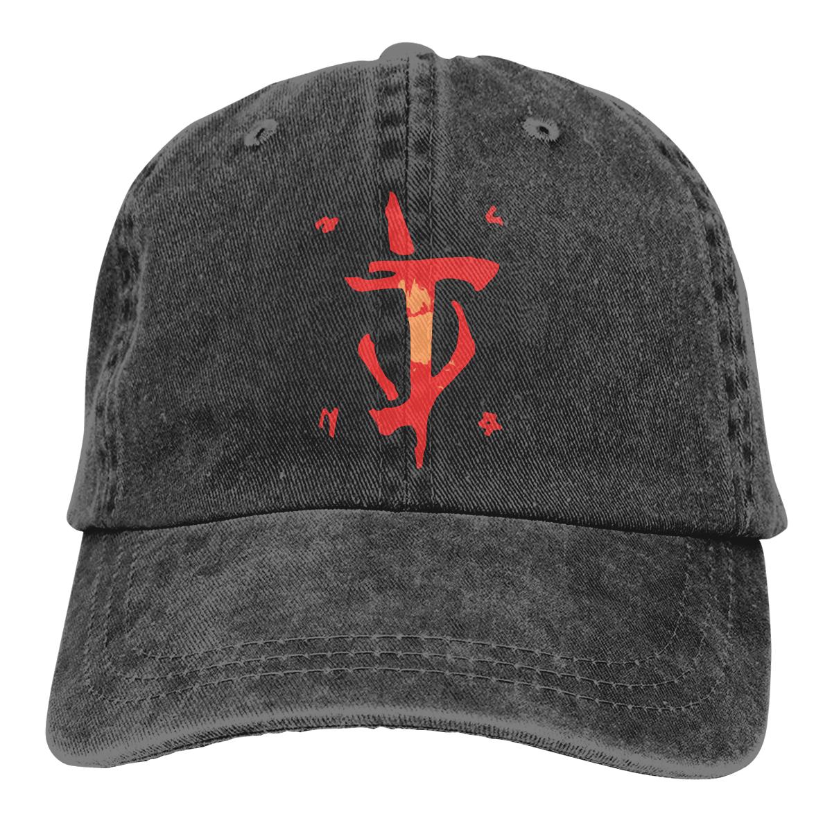 91421224MABNCF2A91 Zomer Cap Zonneklep Nanging Kangen Kringet Bareng Awakmu Hip Hop Caps Doom Eternal Slayer Doomguy Game Cowboyhoed Piekte hoeden One Size