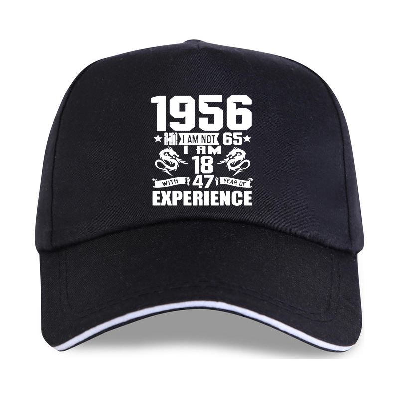 91440604MAC1QTP34F nieuwe pet hoed grappig gemaakt in 1956 65e verjaardag cadeau print grap 65 jaar geweldige man casual baseball cap katoen unisex