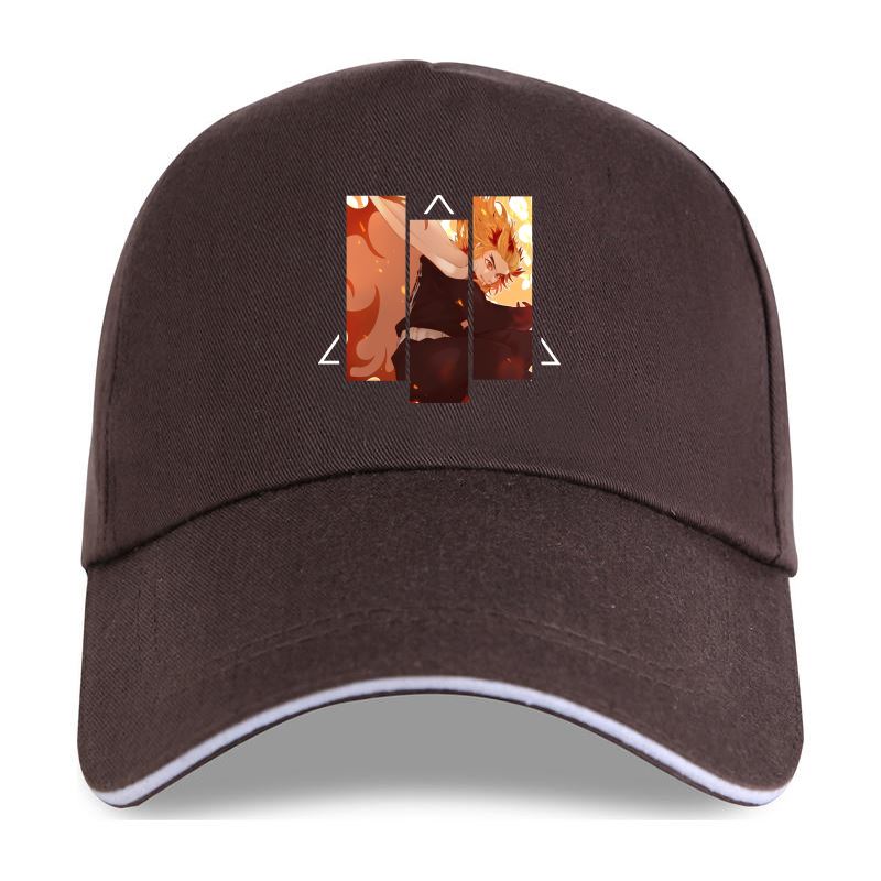 91440604MAC1QTP34F nieuwe pet hoed Unisex Baseball Cap Kyojuro Rengoku ( Kimetsu No Yaiba-demonendoder ) Dames katoen Harajuku streetwear