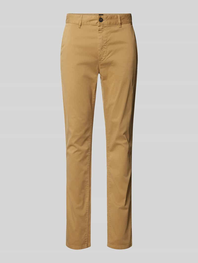 Boss Orange Slim fit chino met steekzakken opzij