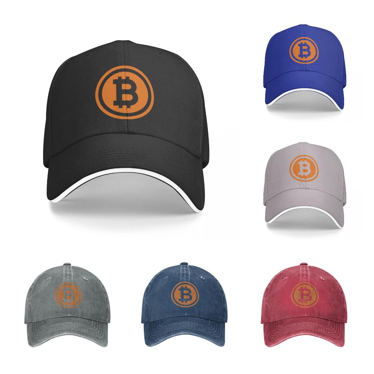 91460000MAC14ECE0X Baseballcap Unisex Bitcoin Logo Fashion Caps Hoeden voor Logo Asquette Homme Dad Hat voor Unisex Trucker Cap One Size