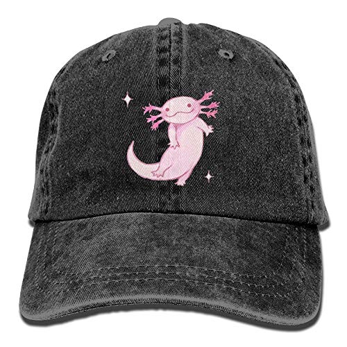 91460000MAC14ECE0X Halloween Axolotl Grappige Baseball Cap Unisex Vrouwen Verstelbare Effen Papa Hoeden Laag Profiel Solid Ball Cap Zwarte Cap voor Dames One Size