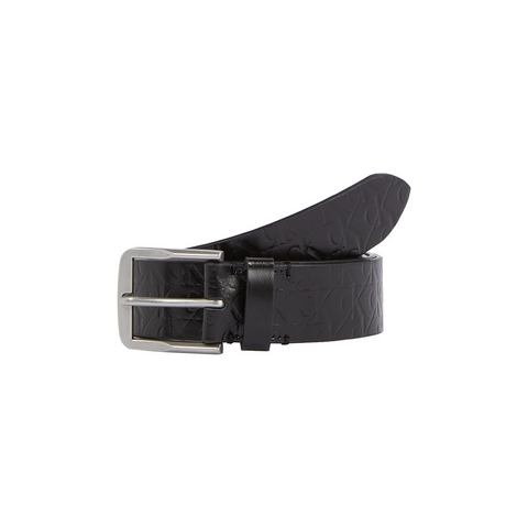 Calvin Klein Leren riem CLASSIC FLAT LTHR BELT 35MM AOP