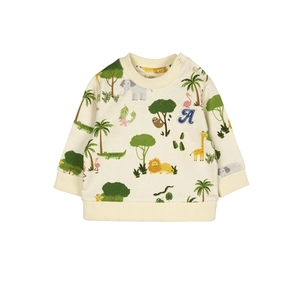 White Alvi Sweatshirt Antiek Jungle