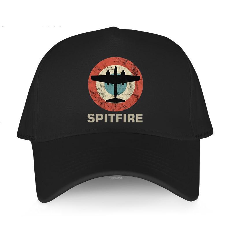 91460000MABYK9JE7A Vrouwen mode hoed Retro Jet Fighter Schieten Vliegtuig PilotUnisex Katoenen cap RAF Fighter WW2 Oorlog Spitfire baseball caps Adjustable