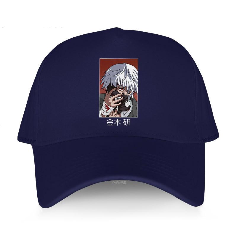 91140106MA0LTHB19W Nieuwe yawawe man hoge kwaliteit cap Tokyo Ghoul Ken Kaneki Grafische hoeden voor Unisex Japanse Anime Manga gedrukt Katoen baseball caps Adjustable