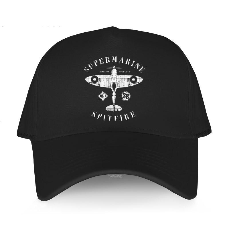 91140106MA0LTHB19W Yawawe man hoge kwaliteit cap Supermarine Spitfire Unisex katoenen hoed gevechtsvliegtuig WW2 oorlog piloot vliegtuigen vliegtuig baseball caps Adjustable