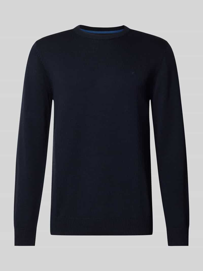 Christian Berg Men Gebreide pullover met wol en ronde hals