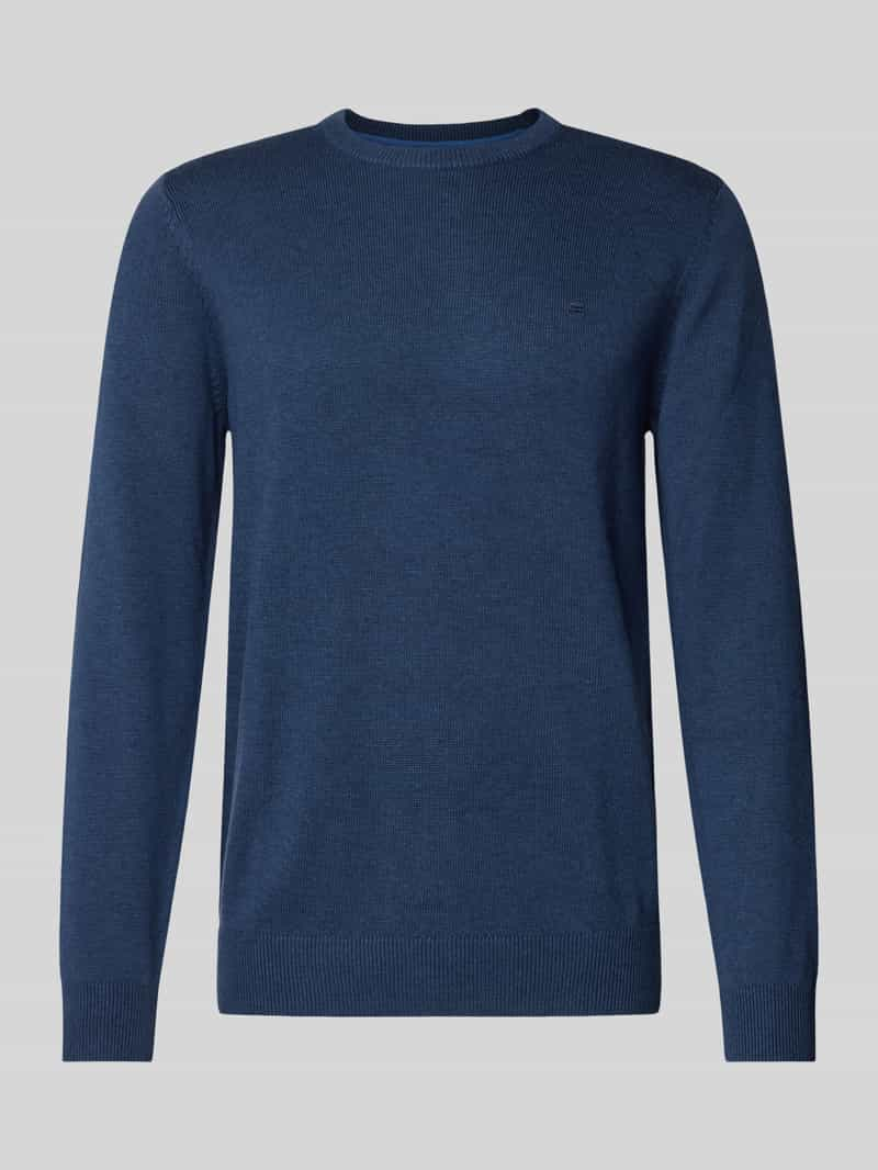 Christian Berg Men Gebreide pullover met wol en ronde hals