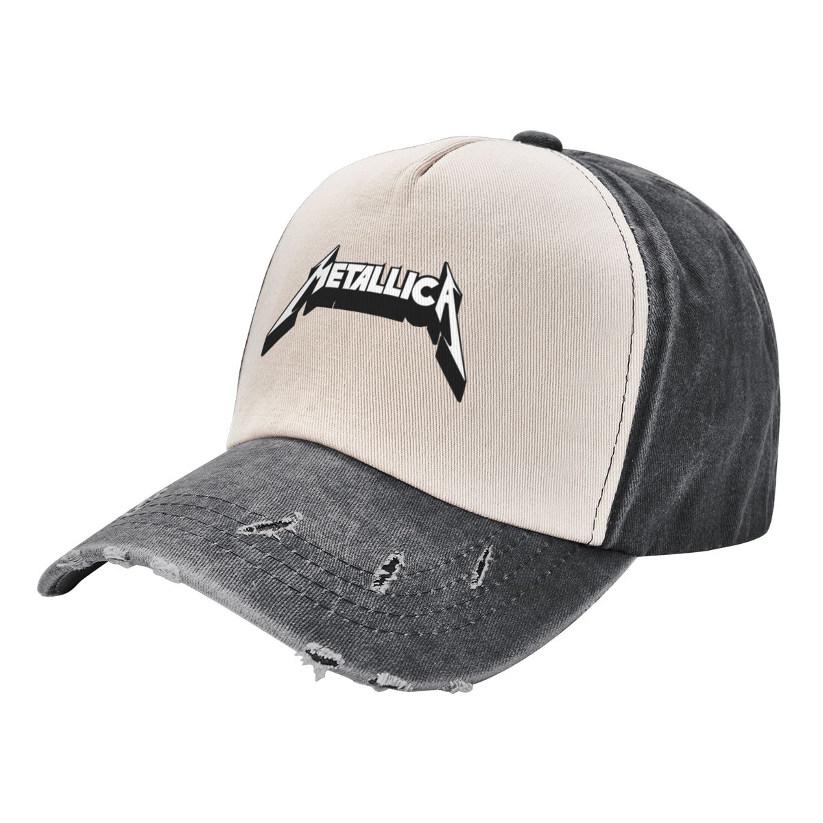 91440605MAC3NXC54W Metallicas Outfit Baseball Cap Heavy Metal Band Distressed Washed Caps Papa Hoed Vintage Outdoor Alle seizoenen One Size