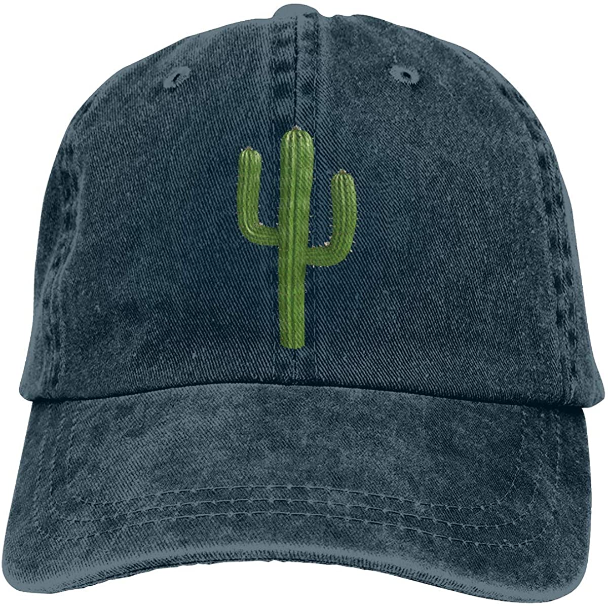 91440605MAC3NXC54W Arizona Saguaro Cactus Marineblauwe Denim Caps Unisex Katoen Baseball Cap Unisex Trucker Hat Outdoor Zonnehoeden One Size